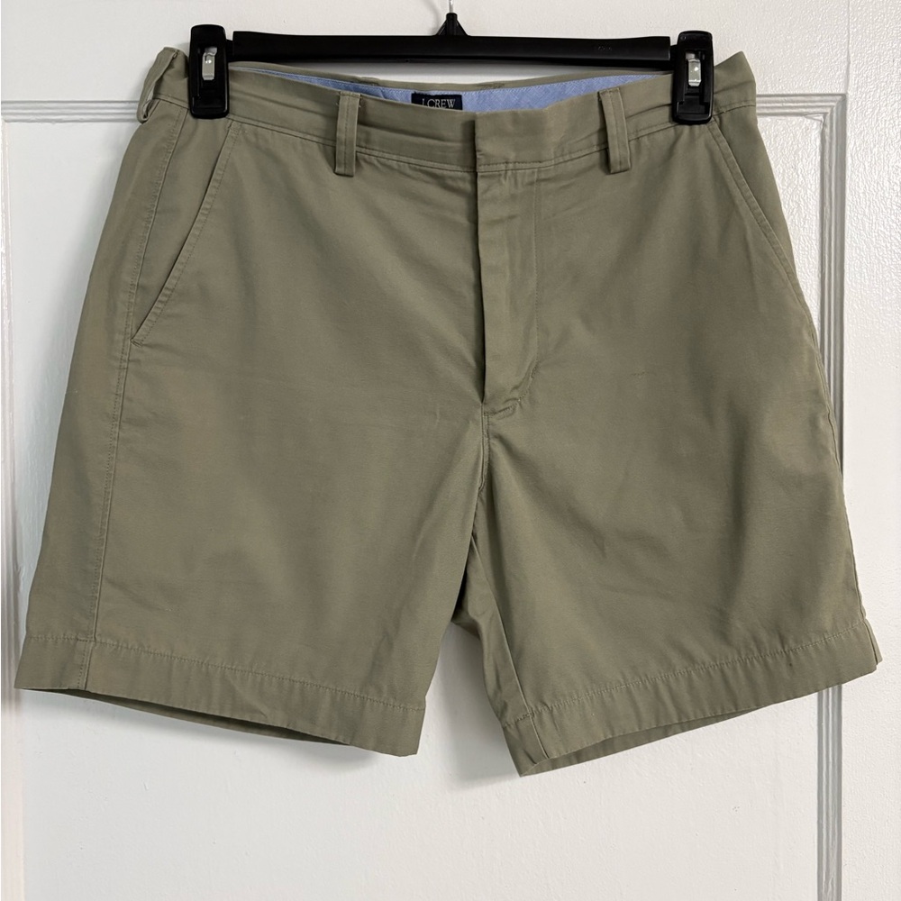 Men’s J.Crew Factory Reade cotton chino shorts size 31 waist - sage green